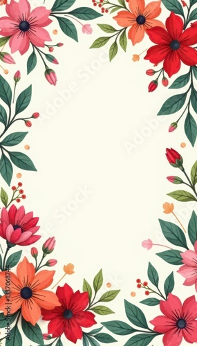 Wallpaper Mural Simple thank you note background, floral pattern, appreciation, background, note Torontodigital.ca