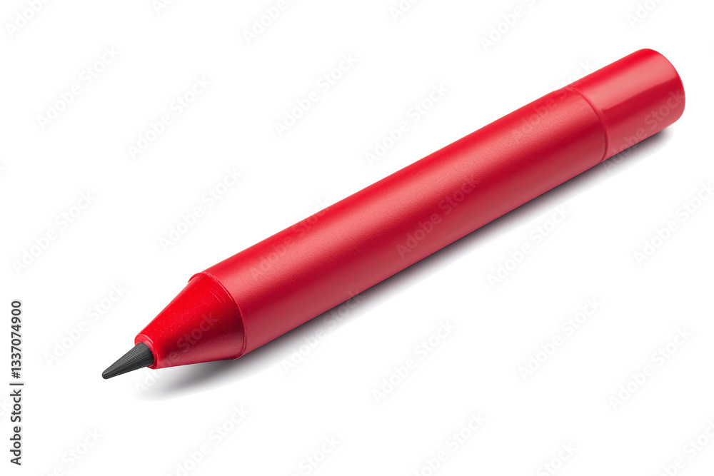 a red pen with a black tip cutout image and isolated on transparent background a red pen with a black tip cutout image and isolated on transparent background