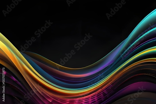Trendy simple color gradient abstract background with dynamic wave line effect. Vector Illustration For Wallpaper, Banner, Background, Card, Book Illustration, landing page
