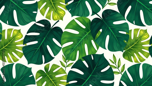 Tropical Leaf Pattern - Lush & Exotic