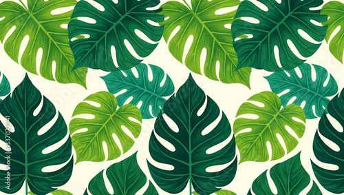 Tropical Leaf Pattern - Lush & Exotic