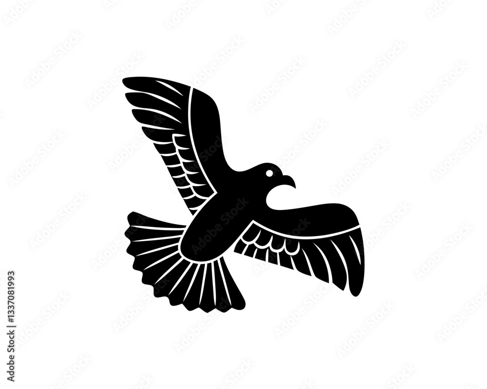 Obraz premium creative details Seagull Icon vector illustration