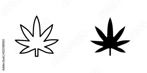 Cannabisicons for ui. vector illustration