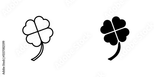 Clovericons for ui. vector illustration