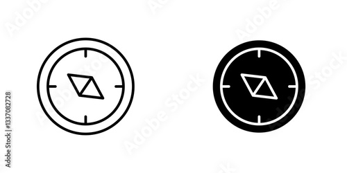 Compassicons for ui. vector illustration