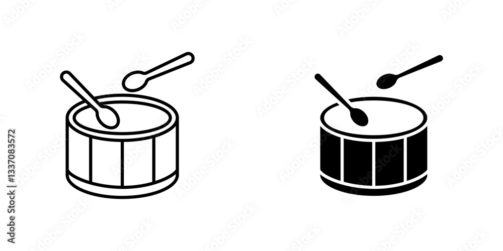 Drumicons for ui. vector illustration Drumicons for ui. vector illustration