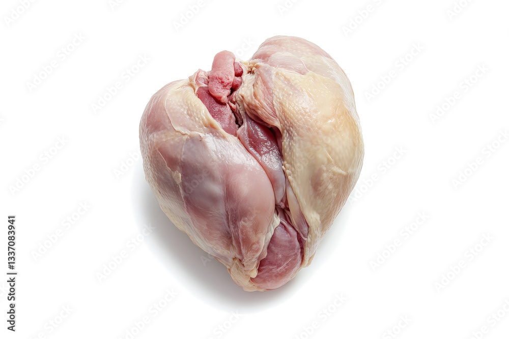 a piece of chicken on a white background cutout image and isolated on transparent background a piece of chicken on a white background cutout image and isolated on transparent background