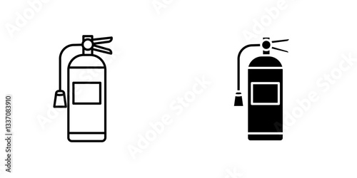 Fire extinguishericons for ui. vector illustration