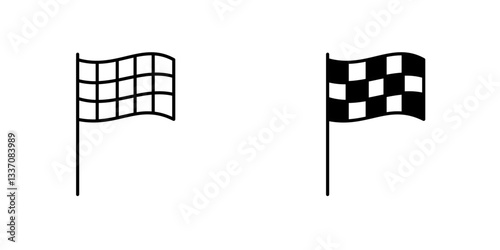 Flag checkeredicons for ui. vector illustration