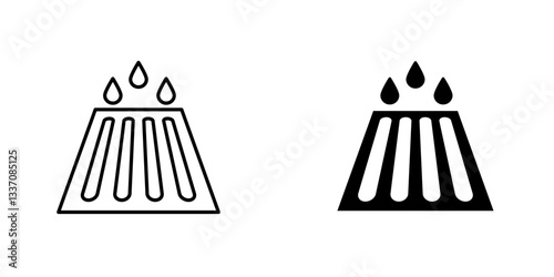 Manholeicons for ui. vector illustration