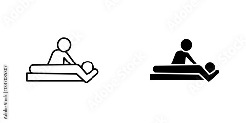 Massageicons for ui. vector illustration