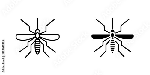 Mosquitoicons for ui. vector illustration