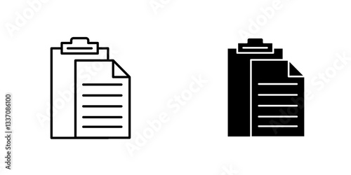 Pasteicons for ui. vector illustration