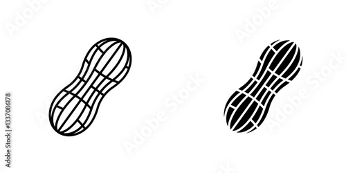 Peanuticons for ui. vector illustration