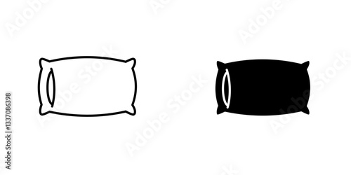 pillowicons for ui. vector illustration