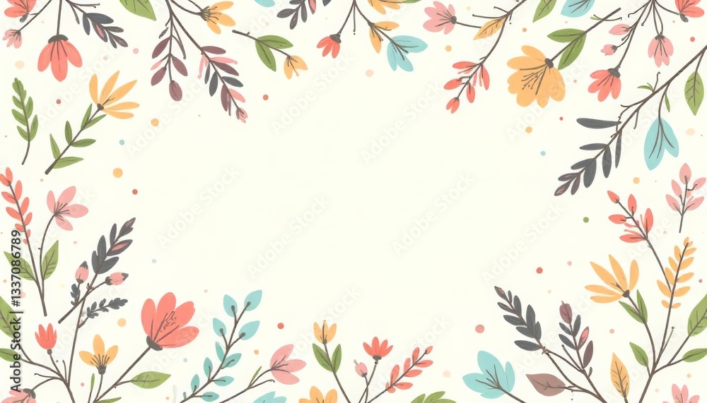 lovely spring simply floral background with empty space for text lovely spring simply floral background with empty space for text