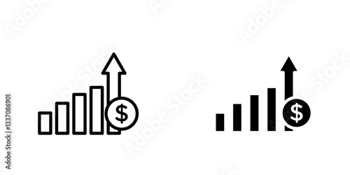 Revenueicons for ui. vector illustration