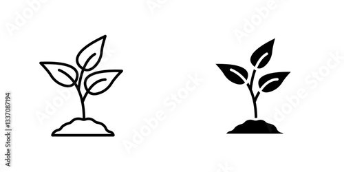 Seedlingicons for ui. vector illustration