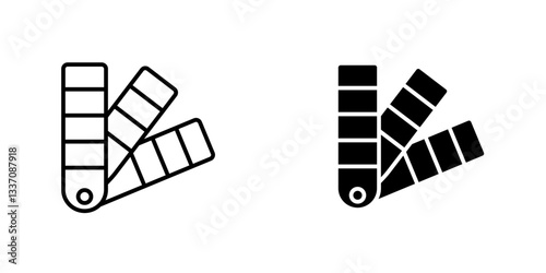 Swatchbookicons for ui. vector illustration