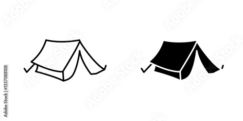 Tenticons for ui. vector illustration