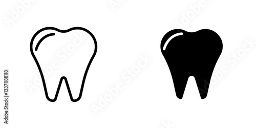 Teethicons for ui. vector illustration