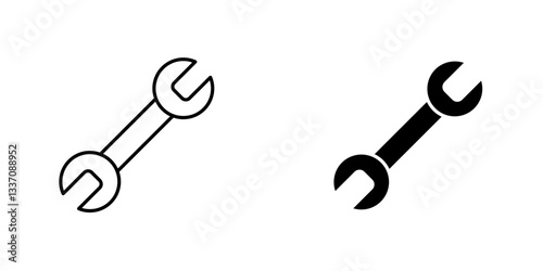 Wrenchicons for ui. vector illustration