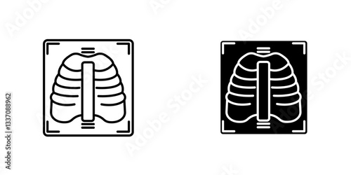 X rayicons for ui. vector illustration
