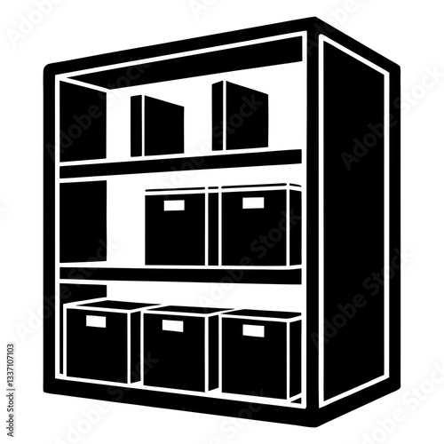 
Minimalist bathroom shelves vector file, perfect for designers, interior decorators, and home organization projects. Available for digital download.