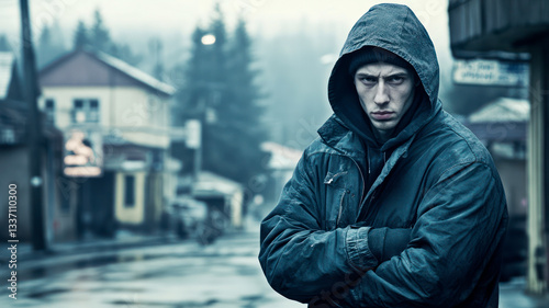 Young troublemaker on the street - you don't want to meet him in person