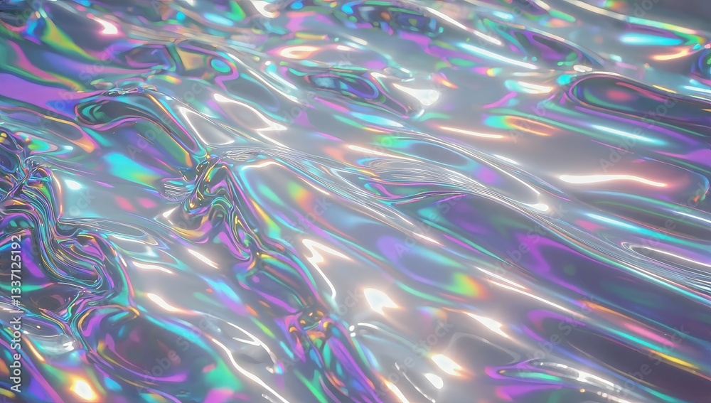 Fototapeta premium Shimmering Liquid Cloth Effect