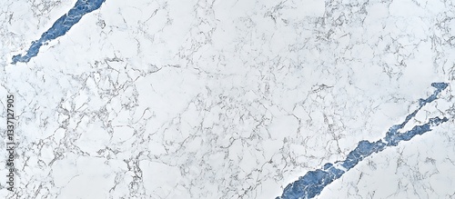White marble texture with blue veins