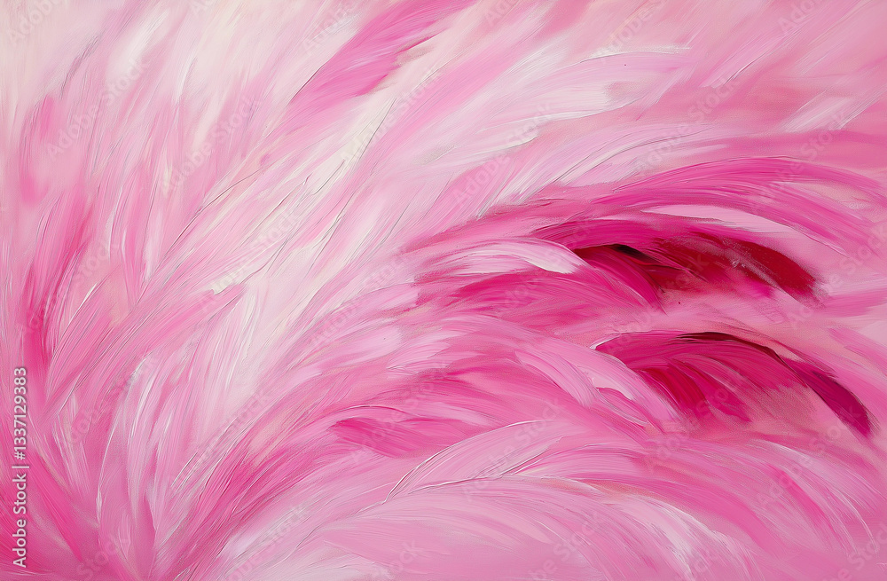 Soft Pink Feather Texture Background – Oil Painting with Gentle Brush Strokes, Delicate Fur-Like Patterns & White Space for Elegant Artistic and Design Use Soft Pink Feather Texture Background – Oil Painting with Gentle Brush Strokes, Delicate Fur-Like Patterns & White Space for Elegant Artistic and Design Use