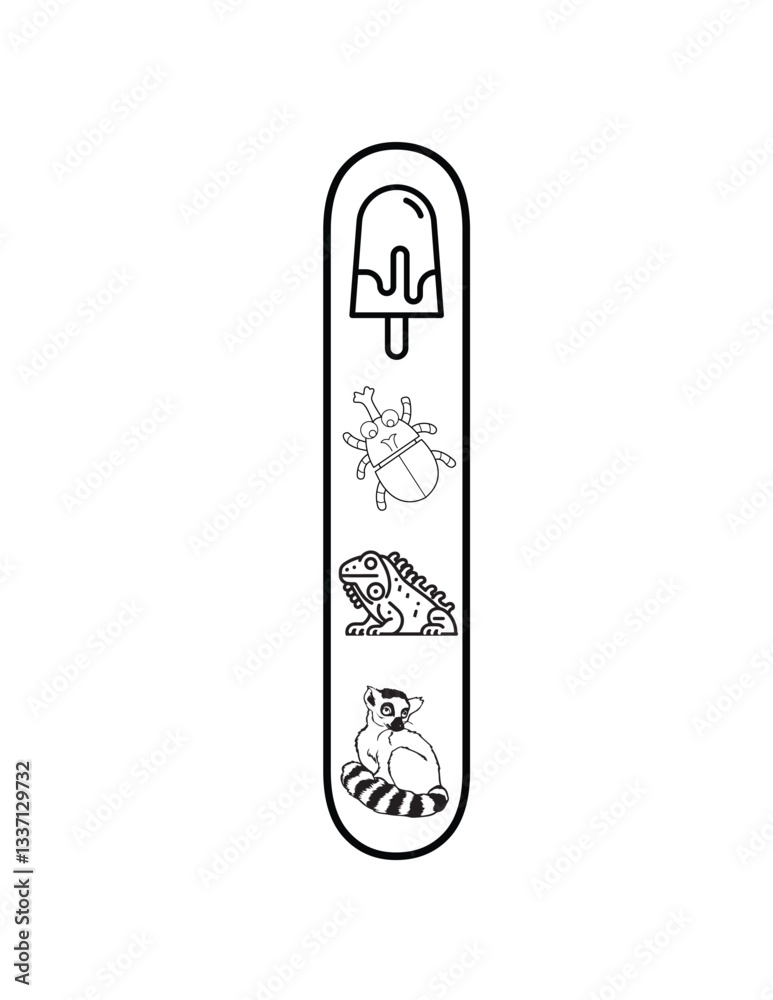 Interactive Letter I Coloring Page – Ice Cream, Igloo & Insect Designs for Classrooms Interactive Letter I Coloring Page – Ice Cream, Igloo & Insect Designs for Classrooms