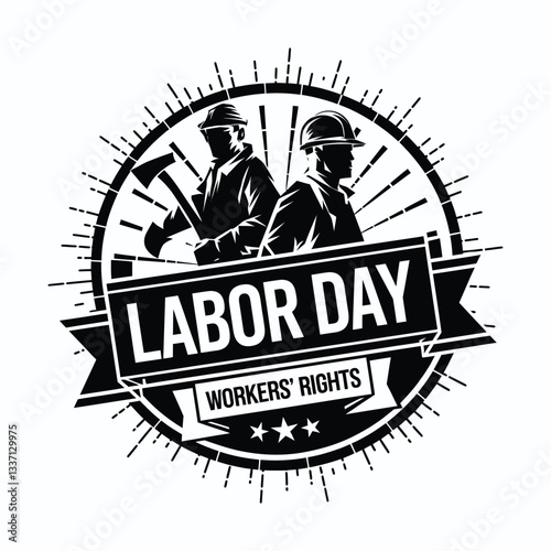 Happy Labor Day Illustration Design.