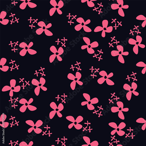 Wallpaper Mural Seamless Daisy Floral Ditsy Pattern In Vector Torontodigital.ca