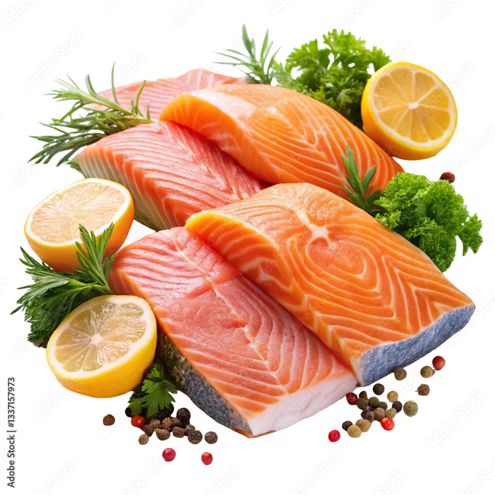 fresh salmon steak with lemon and dill fresh salmon steak with lemon and dill