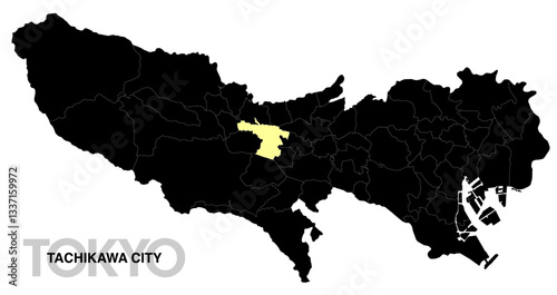 東京都立川市の位置地図 境界線有_2