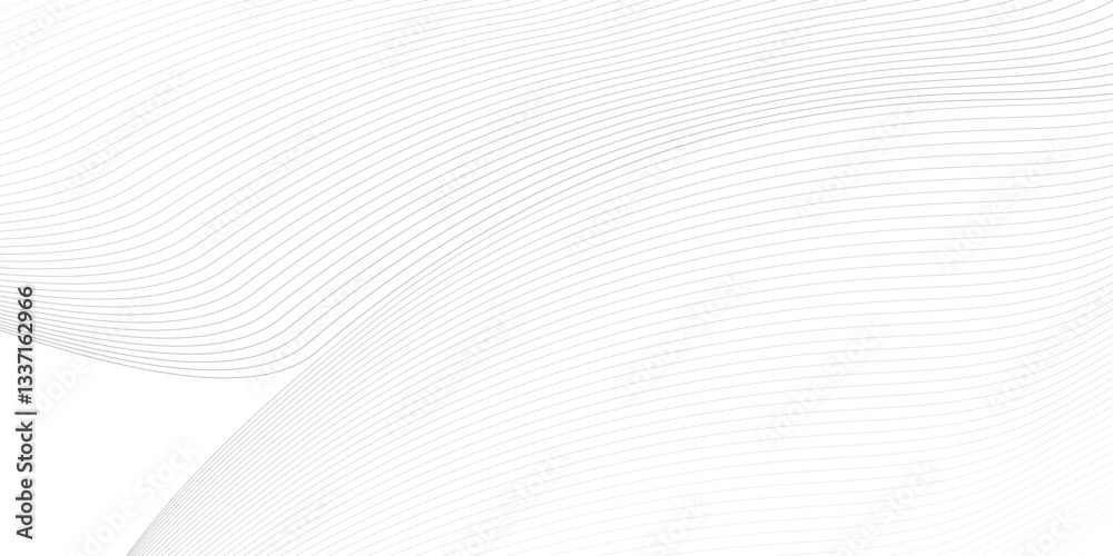 Fototapeta premium Abstract vector background with black wavy lines. EPS10, wave element for design. Digital frequency track equalizer. Stylized line art background. 