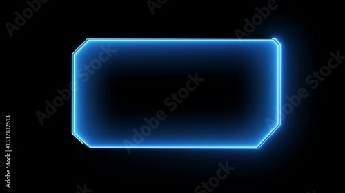 Wallpaper Mural HUD, UI, GUI futuristic user interface screen animation. High tech screen for video game. Sci-fi concept design. Callouts title. Modern banner, frame of lower third. Neon hologram screen overlay Torontodigital.ca