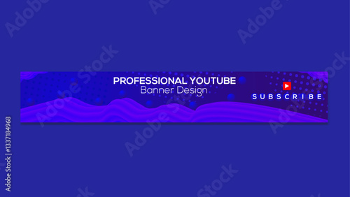 Professional youtube banner cover template channel art design