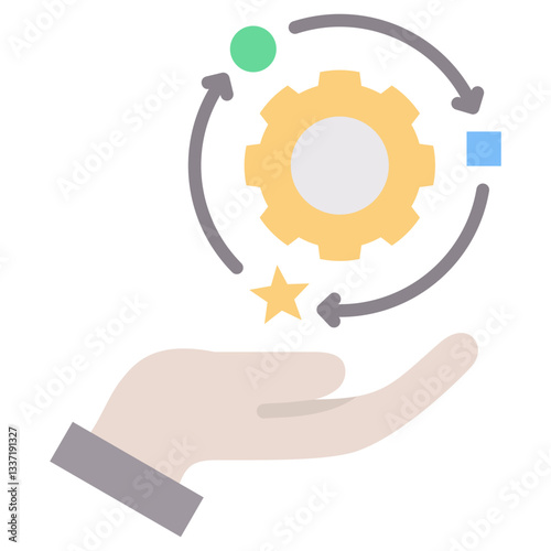 Adaptability Flat Icon