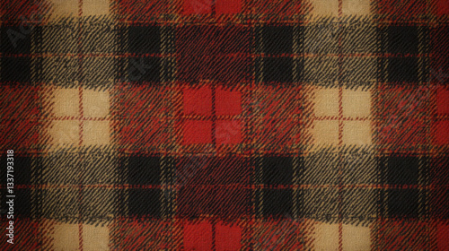 Classic red black and tan tartan fabric texture a versatile pattern for fashion interiors and graphic design adds warmth and rustic charm to any project