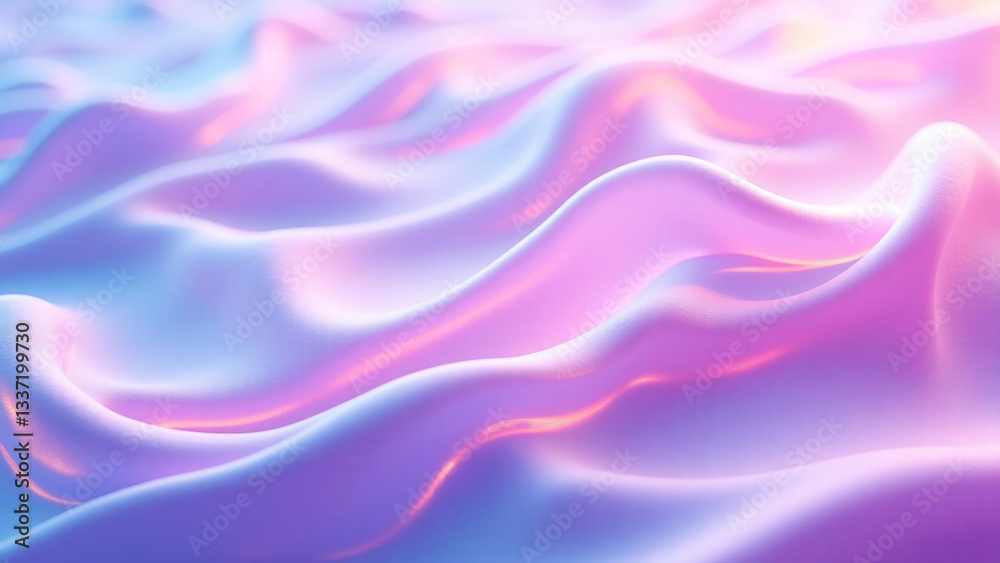 Obraz premium Abstract Wavy Pastel Color Gradient Background