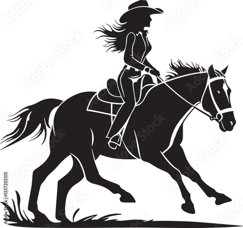 silhouette of a horse