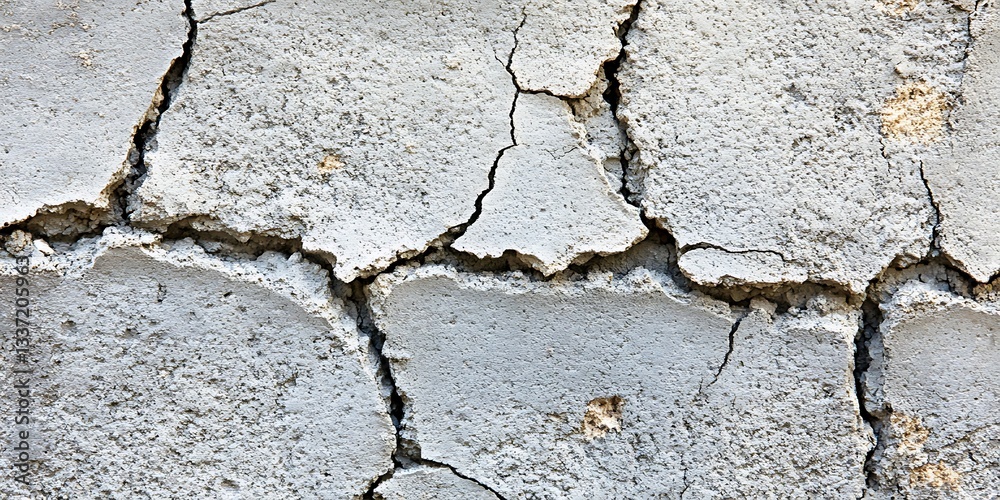 Obraz premium Cracked plaster wall texture (6)