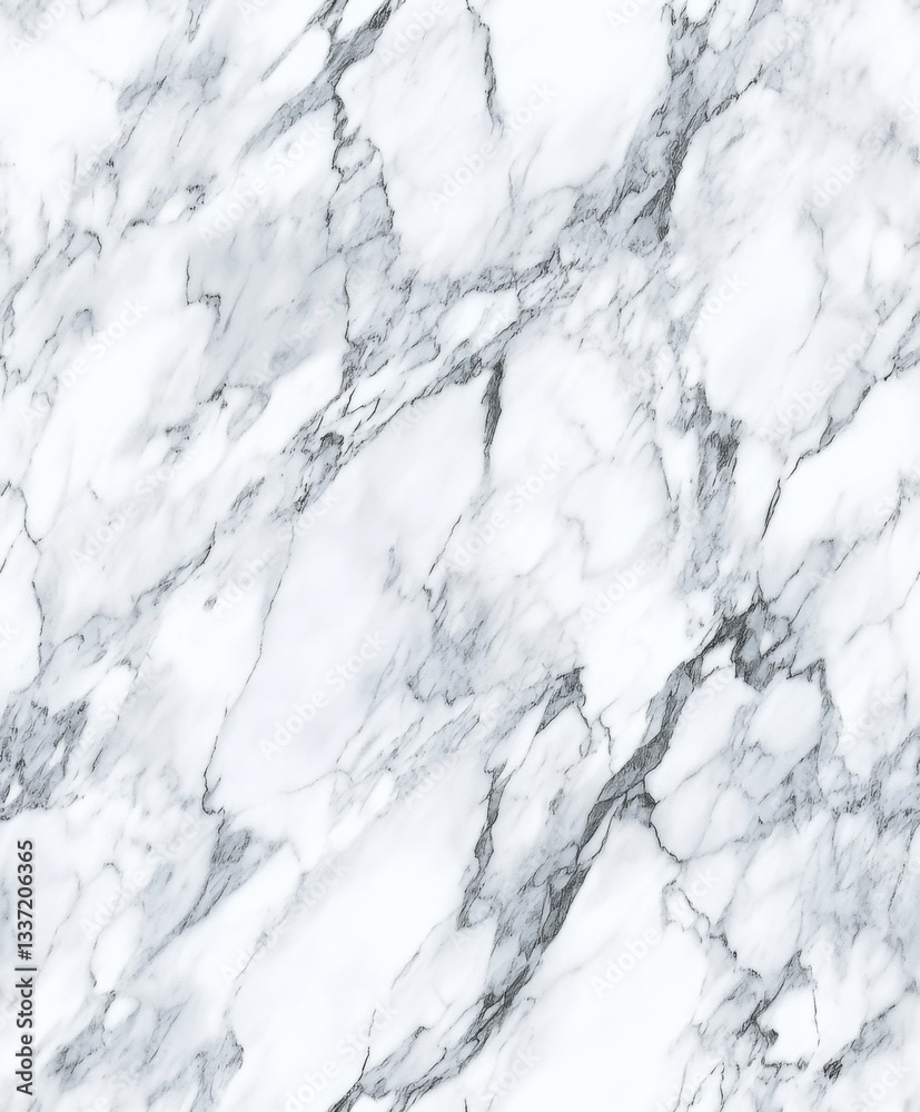 Obraz premium White marble texture with black veins pattern for elegant interior design