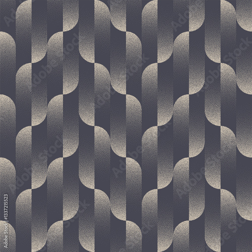 Extraordinary Mottled Seamless Pattern Trend Dot Work Abstract Vector Background. 1950s 1960s 1970s Retro Styled Halftone Art Illustration for Fashionable Textile Print. Loopable Abstraction Wallpaper
