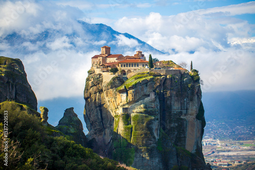 Meteora is a rocky region w...