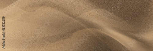 Chocolate and coffee powder, scattered cocoa on a light background. Particles of earth and dust. Brown sand texture.Top view of the cake.