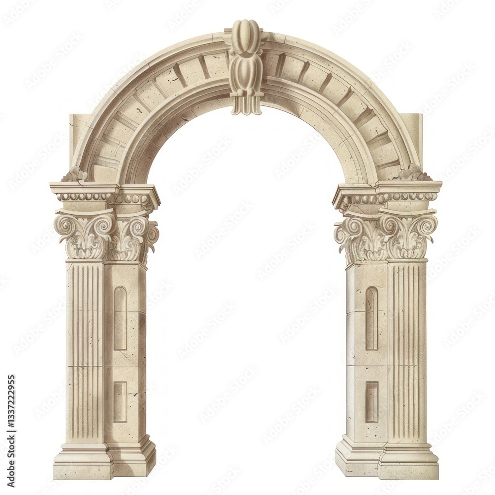 Obraz premium Wedding arch architecture historical decorative.